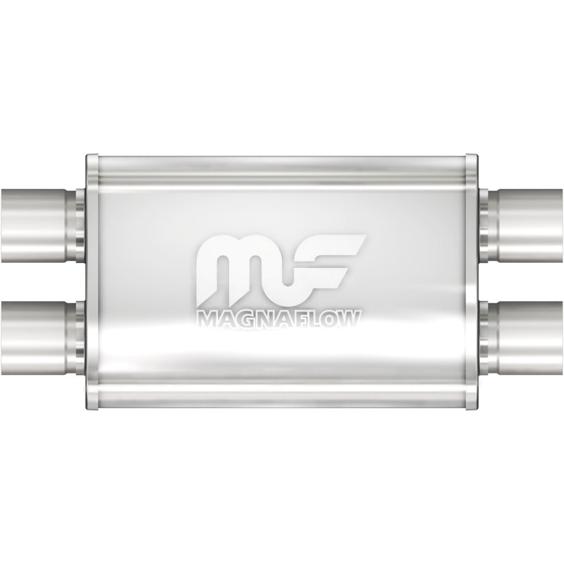 Universal Muffler Mag Stainless Steel 14x4x9 2.25 D/D | Dirty Garage
