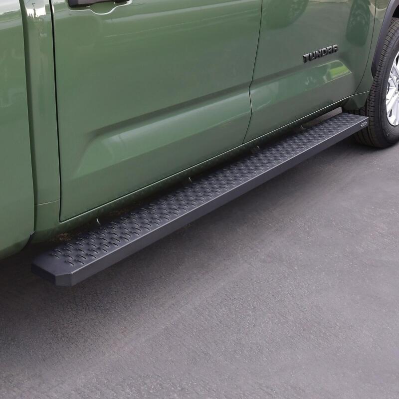Universal 90" Black Grate Steps Running Boards - View 4 | Dirty Garage