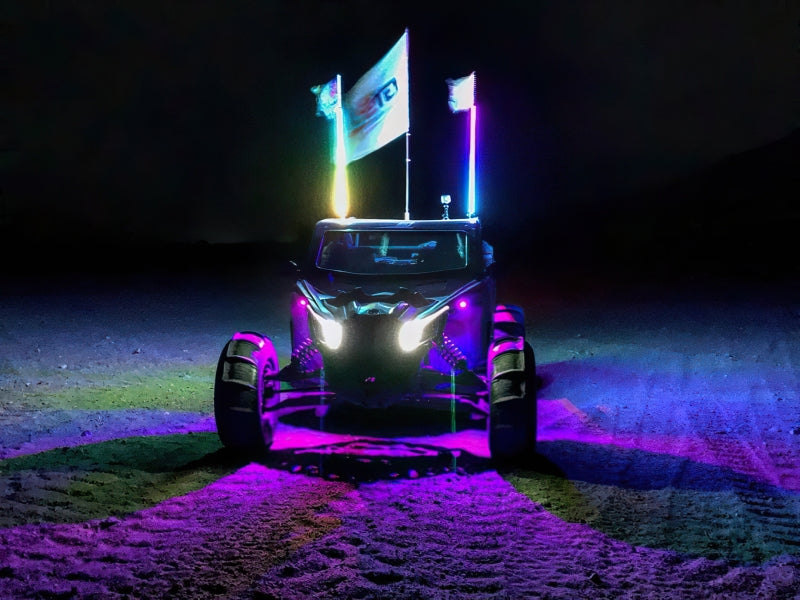 Universal Off-Road 4ft LED Whip ColorSHIFT - View 6 | Dirty Garage