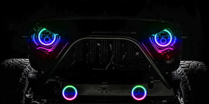 2007-2024 Wrangler High Performance LED Fog Lights ColorSHIFT Dynamic - View 11 | Dirty Garage