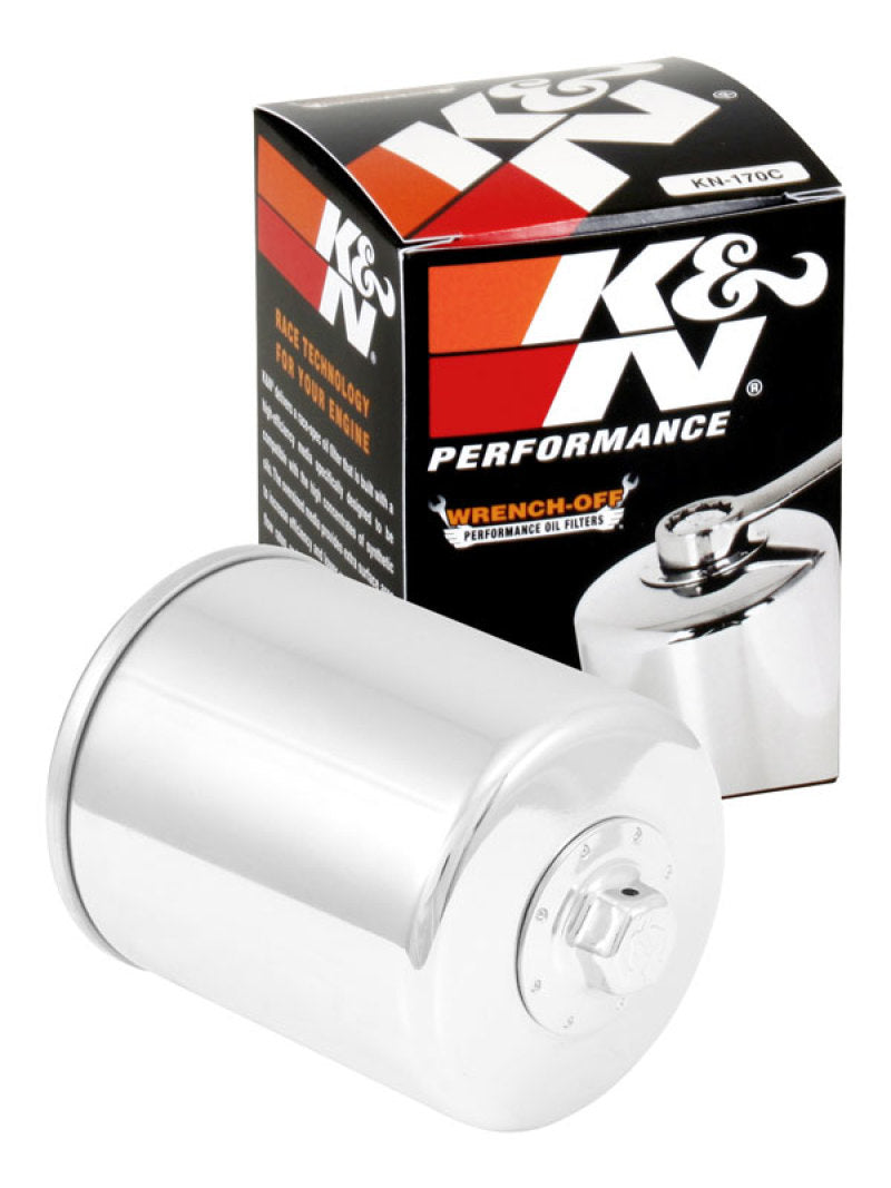 Universal Harley-Davidson 3in OD x 4.063in H Chrome Oil Filter - View 7 | Dirty Garage
