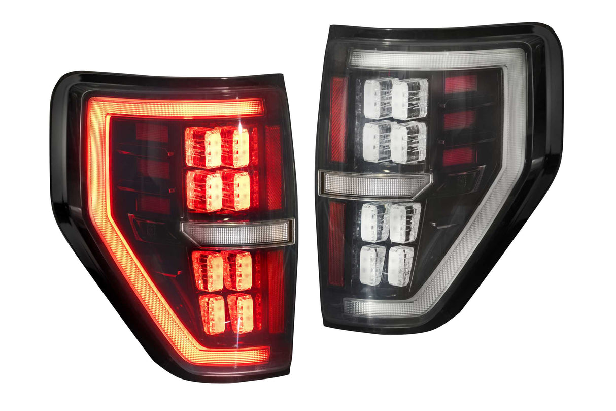 2009-2014 F-150 XB LED Tail Lights Pair Smoked | Dirty Garage