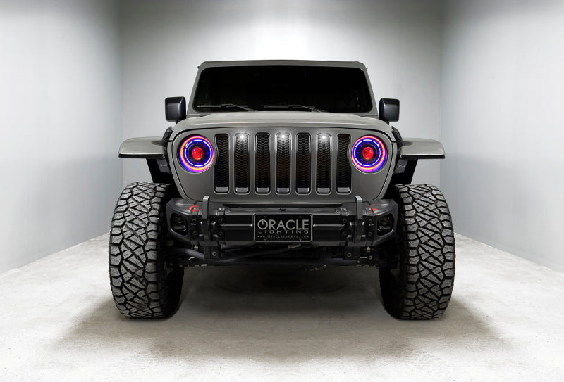 2018-2022 Gladiator Pre-Runner Style LED Grille Kit White - View 2 | Dirty Garage