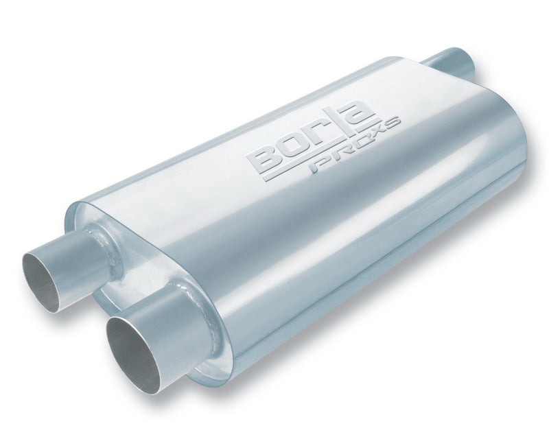 Borla Universal Oval Transverse 2.5in Inlet/Outlet 19in x 10.25in x 5.5in Turbo XL Muffler - View 4 | Dirty Garage