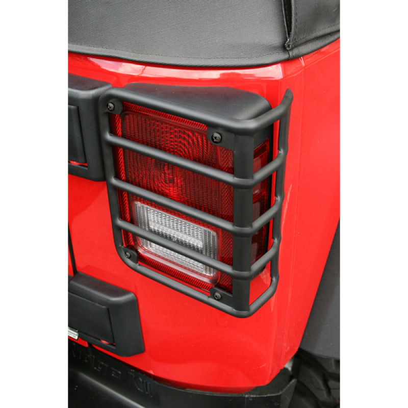 Rugged Ridge 07-18 Jeep Wrangler Black Tail Light Euro Guards | Dirty Garage