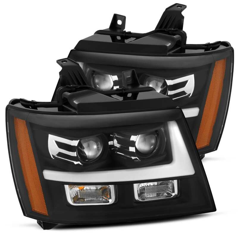 2007-2014 GM SUV Luxx-Series LED Projector Black Headlights DRL Sequential | Dirty Garage