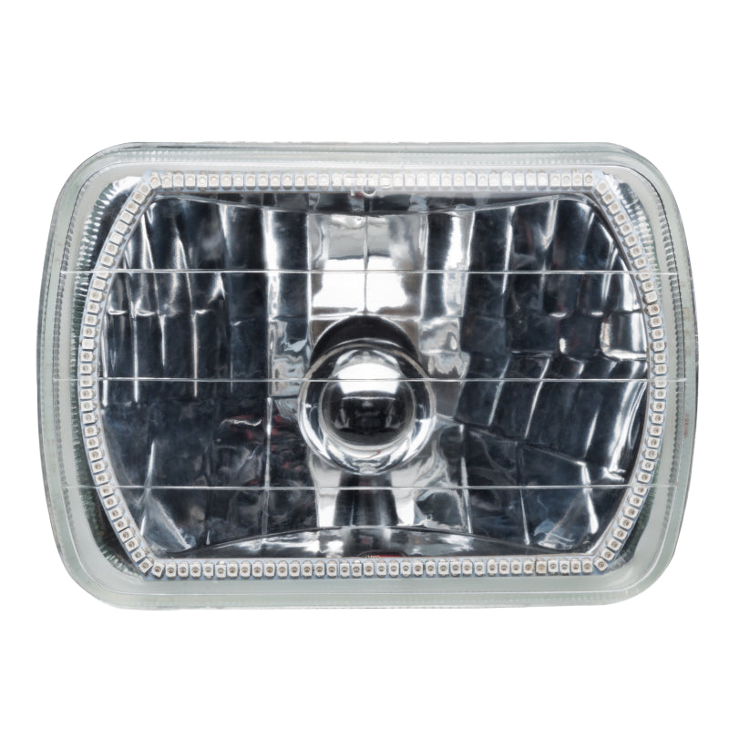 Universal Pre Installed Lights 7x6" Sealed Beam White Halo | Dirty Garage
