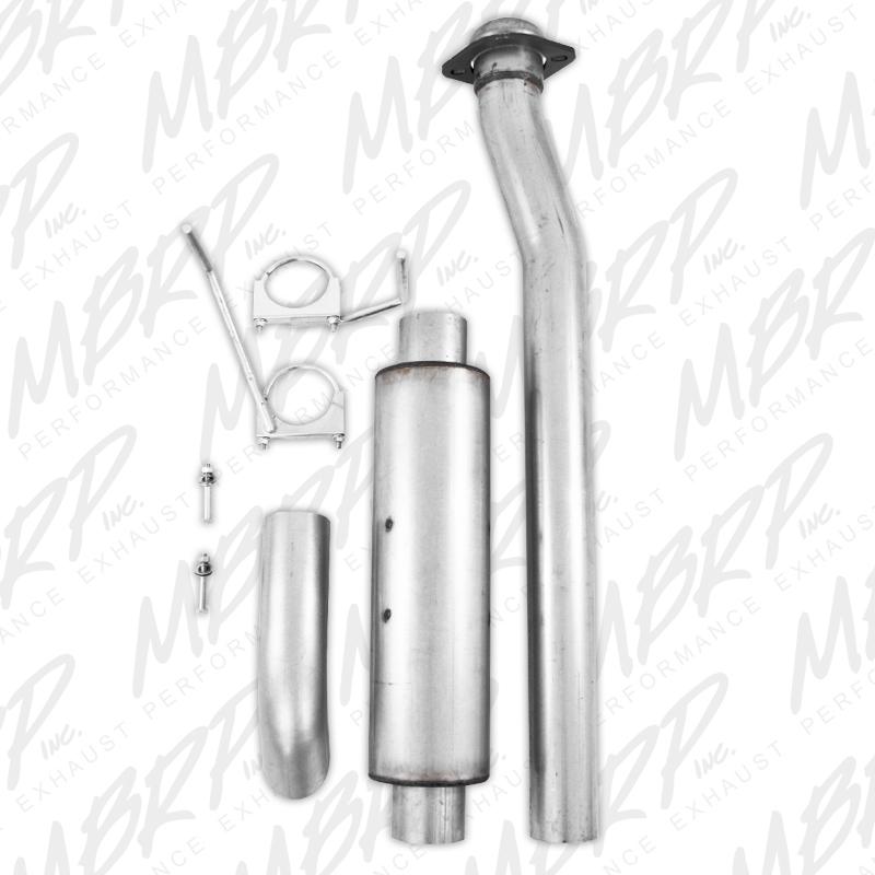 2011-2012 F-150 SVT Raptor 6.2L 3.5" Cat Back Single Turn Down Aluminum Exhaust - View 3 | Dirty Garage