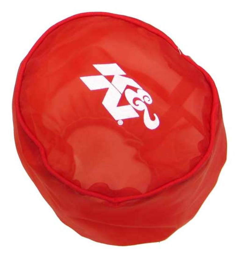 Universal Red Drycharger Round Tapered Air Filter Wrap | Dirty Garage
