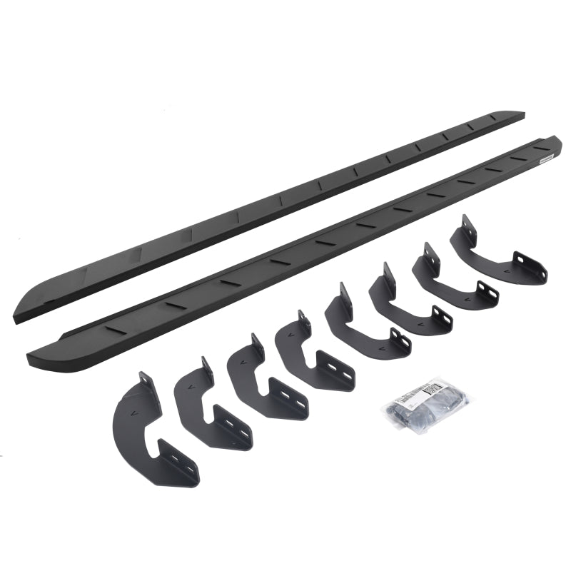 2007-2021 Tundra Crew Max 4-Door Black RB10 Slim Running Boards Kit | Dirty Garage
