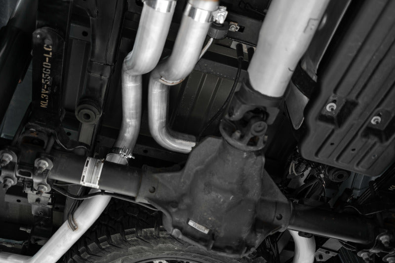 2017-2020 F-150 Raptor 3.5"L Ecoboost Dual Rear Exit 3" Resonator Back Exhaust System - View 6 | Dirty Garage