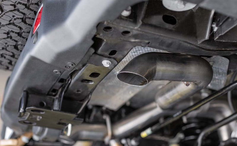 MagnaFlow 13-14 Toyota Tacoma V6 4.0L Turn Down in Front of Rear Tire SS Catback Perf Exhaust - View 4 | Dirty Garage