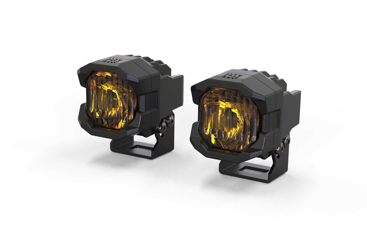 Universal Morimoto 1Banger HXB Wide Yellow LED Pod Pair | Dirty Garage