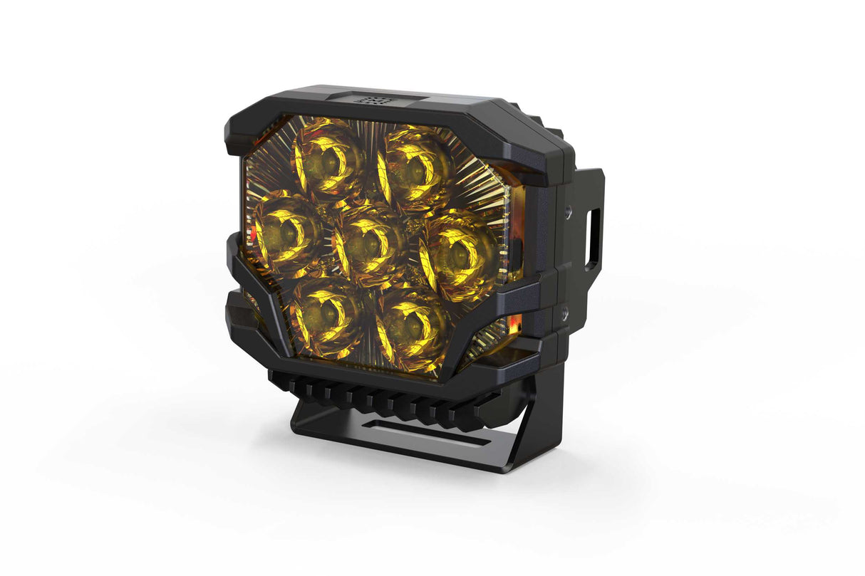 Universal Morimoto BigBanger HXB LED Pod Amber DRL Spot Yellow Each | Dirty Garage