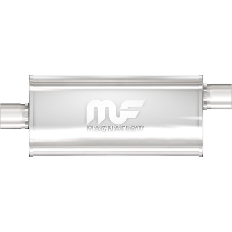 Universal Muffler Mag Stainless Steel 5x8 14 2.5/2.5 OC | Dirty Garage