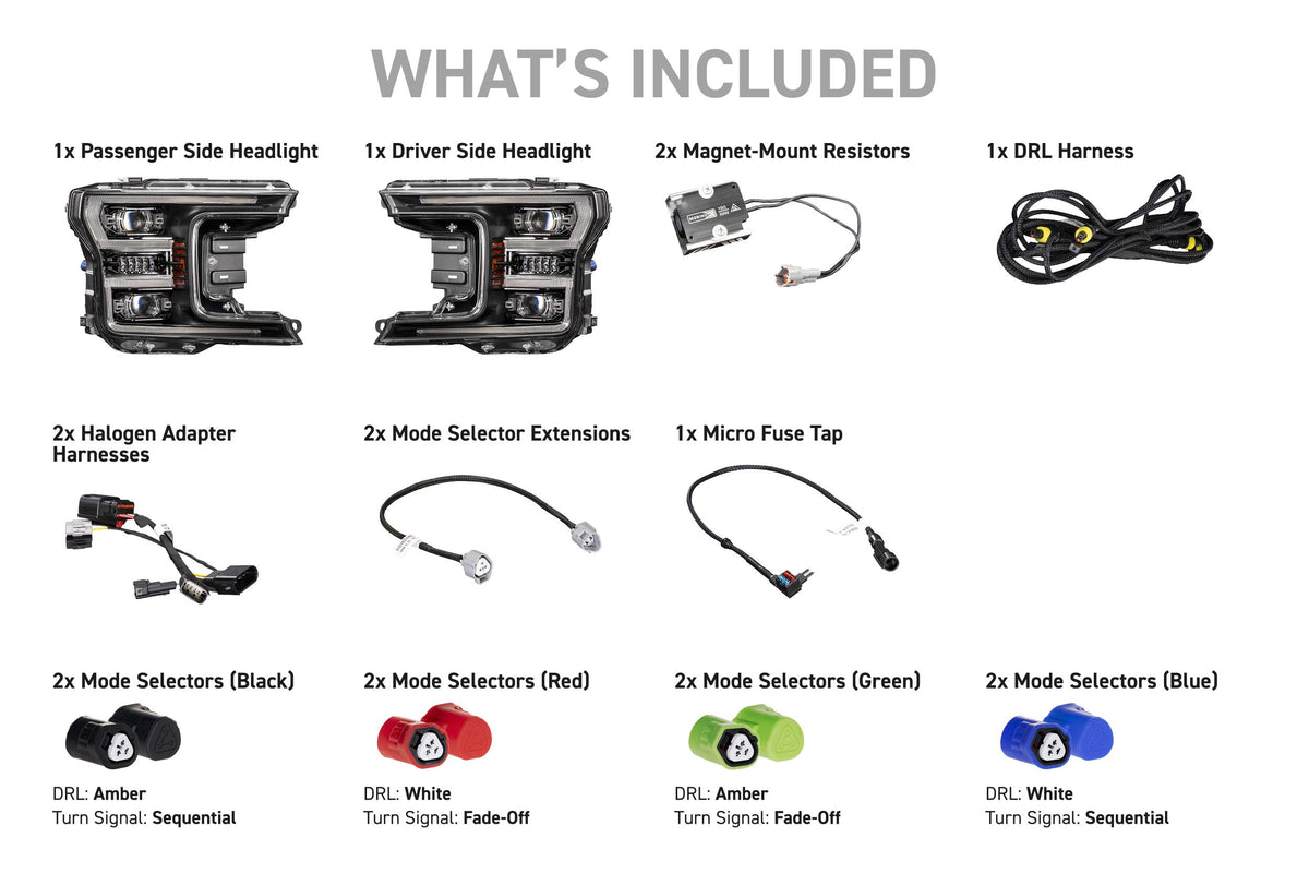 2018-2020 F-150 XB Evo LED Headlights