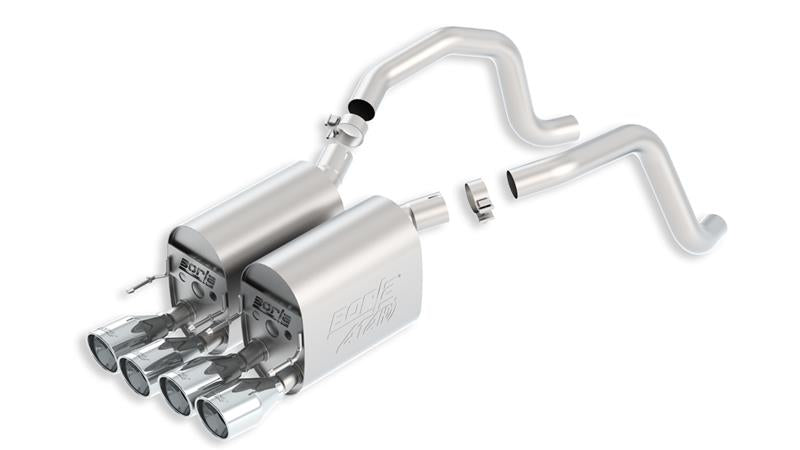 Borla 05-08 Chevrolet Corvette Coupe/Conv 6.0L/6.2L 8cyl Aggressive ATAK Exhaust (rear section only) - View 4 | Dirty Garage