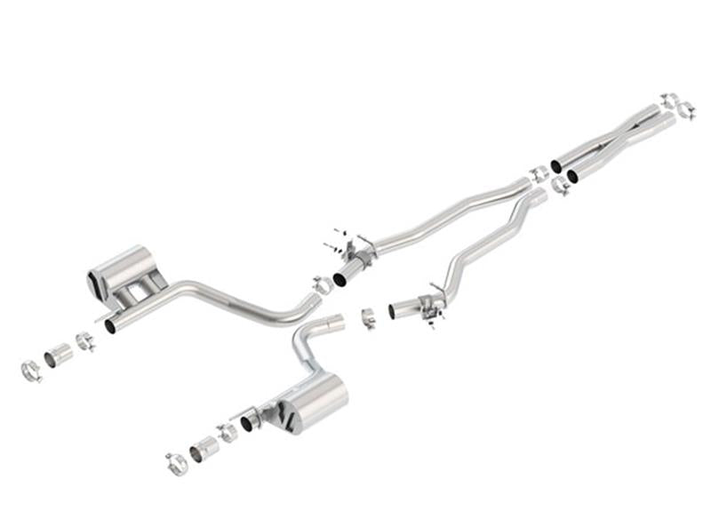 Borla 2015 Dodge Challenger SRT/392 Hemi 6.4L V8 ATAK Catback Exhaust w/ Valves Factory Bezel - View 3 | Dirty Garage
