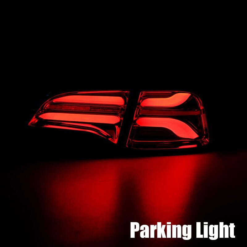 2020-2022 Model Y Pro-Series LED Tail Lights Jet Black w Sequential Signal - View 5 | Dirty Garage