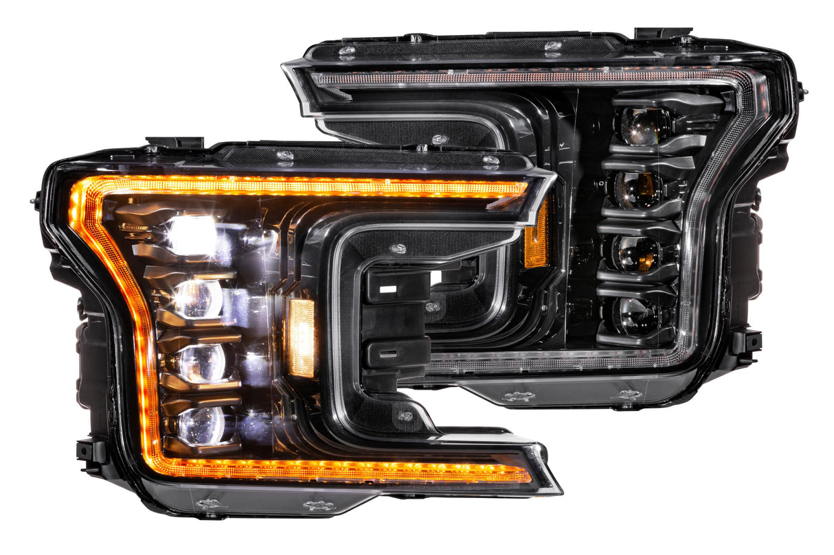2018-2020 F-150 XB LED Headlights Pair Amber DRL Gen 2 (LF501.2-A-ASM) | Dirty Garage