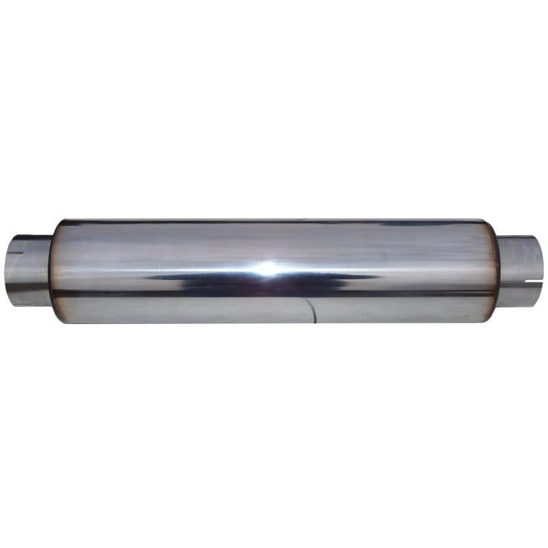 Universal 30 Overall Length 4" Inlet Outlet 24 Body T304 Muffler - View 3 | Dirty Garage