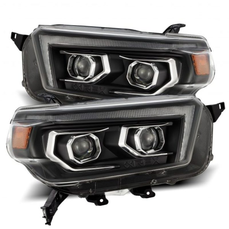 2010-2013 4Runner Pro-Series Projector Black Headlights Sequential Signal DRL - View 5 | Dirty Garage