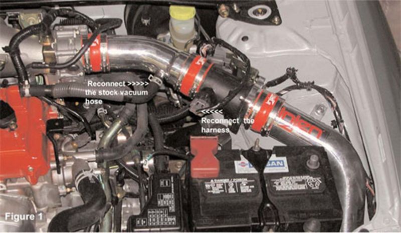 2002-2006 Sentra SER Spec V 2.5L Black Cold Air Intake - View 6 | Dirty Garage