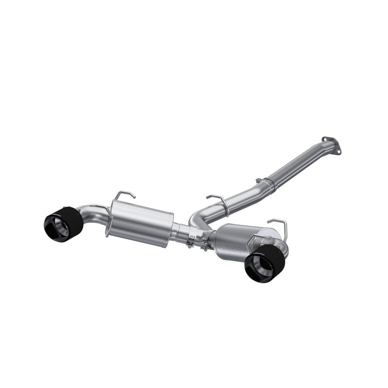 2013-2016 BRZ 3" Dual Split Rear Cat Back w Carbon Fiber Tips T304 | Dirty Garage