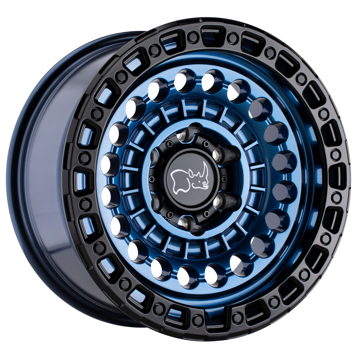 Black Rhino Sentinel Cobalt Blue w/ Black Ring Wheel | Dirty Garage