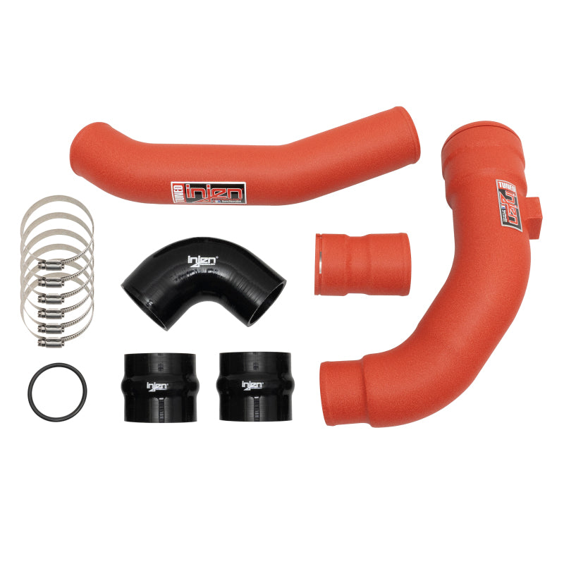 2017-2022 Superduty 6.7L Wrinkle Red Intercooler Piping Kit - View 4 | Dirty Garage