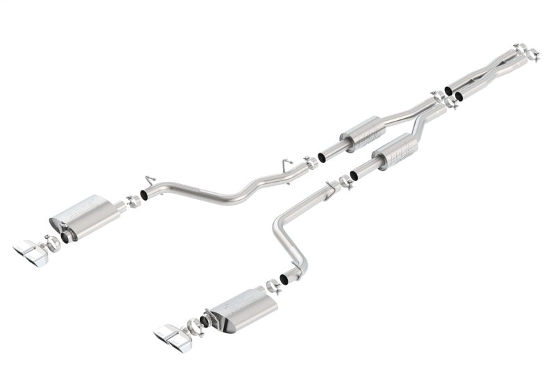 Borla 09-14 Dodge Challenger R/T 5.7L RWD 2Dr. 2.5in. ATAK CB Exhaust - Dual Split Rear Exit - View 3 | Dirty Garage
