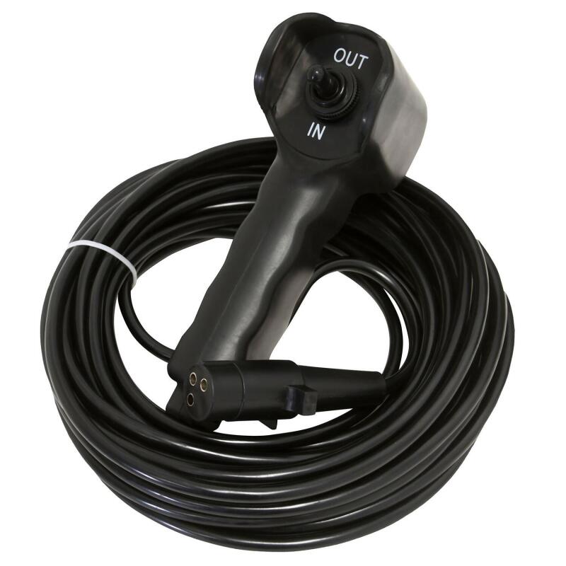 Universal 18k 12V DC Tiger Shark 18000SR Winch w/ Black Synthetic Rope - View 3 | Dirty Garage