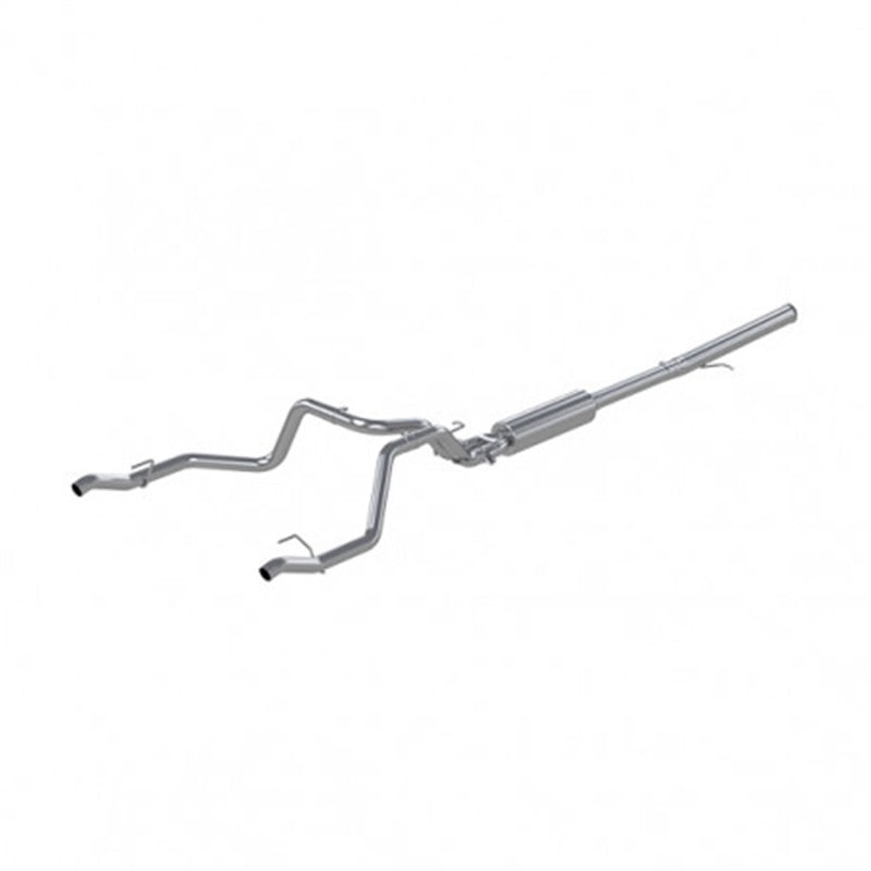 2019-2024 GM 1500 2.5" Catback Dual Rear Exit T304 SS - View 2 | Dirty Garage