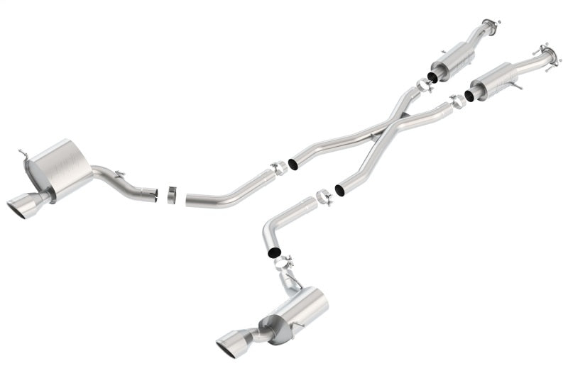Borla 2015 Jeep Grand Cherokee SRT8 S-Type Dual Round Rolled Exit Catback Exhaust - View 3 | Dirty Garage
