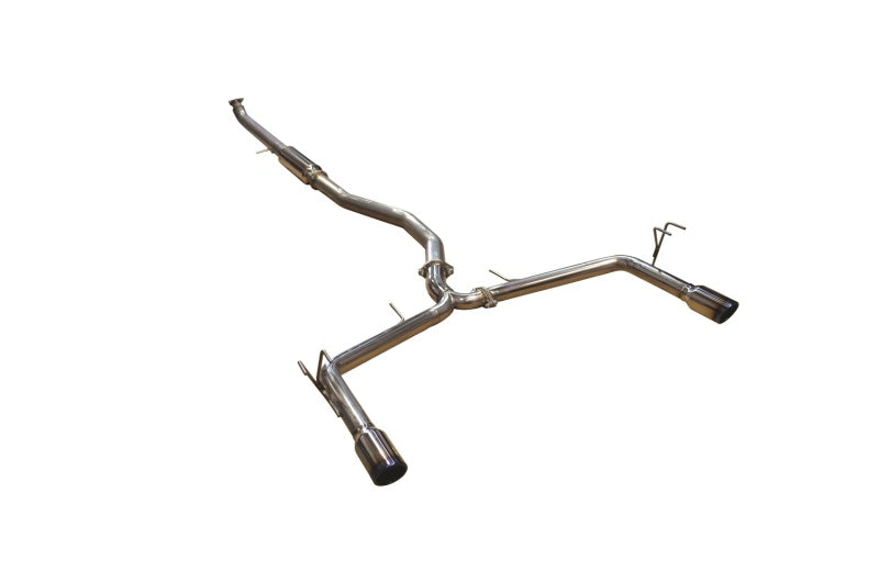 2016-2020 Civic 63mm SS Cat-Back Exhaust Dual Burnt Titanium Tips | Dirty Garage
