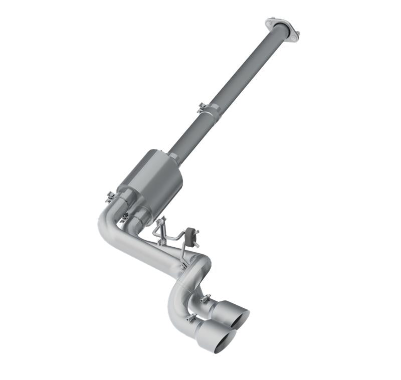 2009-2014 F-150 Pre-Axle 4.5" OD Dual Outlet T409 3" Cat Back Exhaust - View 2 | Dirty Garage