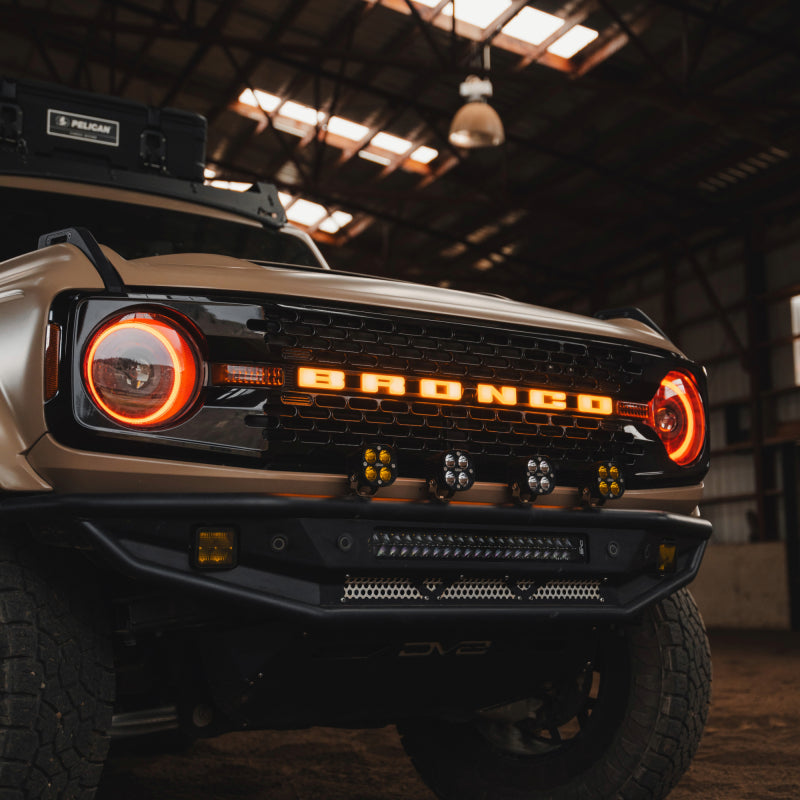 Bronco 2021-2023 Luminix LED Grille Emblem - View 4 | Dirty Garage