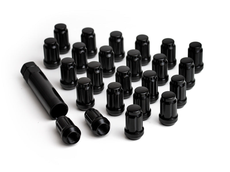 Universal Alloys Lug Nut Kit Black 12x1.5 24 Lug Nuts w Key | Dirty Garage