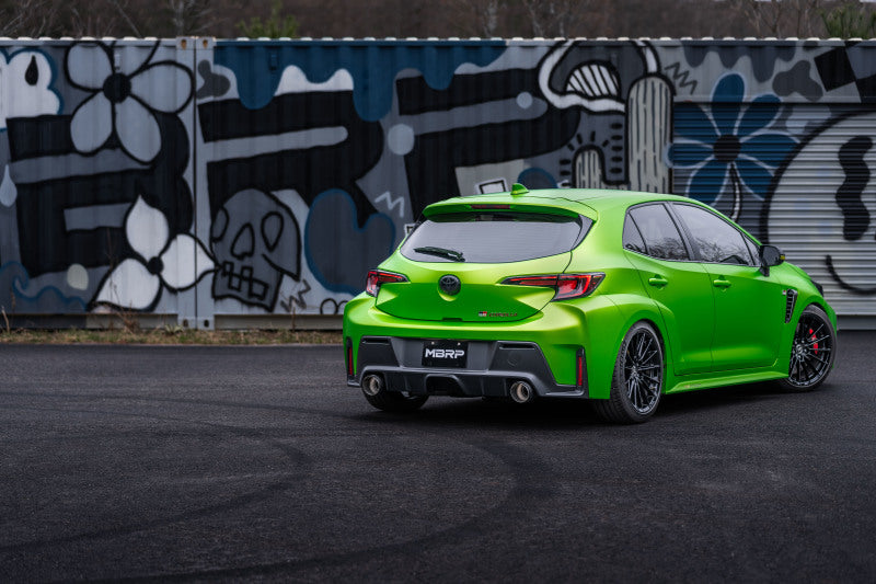 2023 Corolla 1.6L T304 SS 3" Cat Back Dual Split Rear w/ Carbon Fiber Tips - View 4 | Dirty Garage