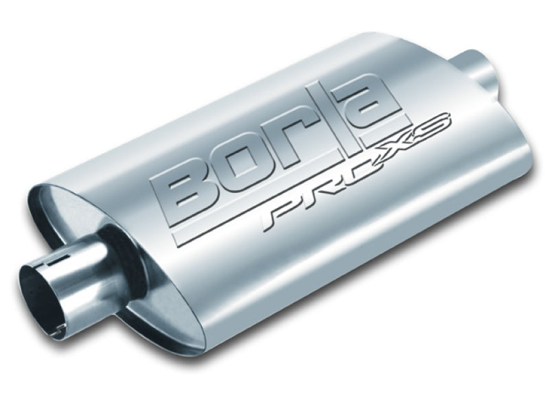 Borla Universal Pro-XS Muffler Oval 2.25in Inlet/Outlet Notched Muffler - View 4 | Dirty Garage