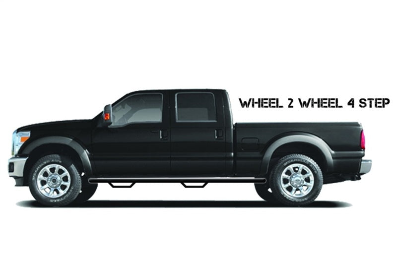 2019-2026 Ram 1500 CC 5.7ft Bed Gloss Black 3" Cab Length Nerf Bars - View 5 | Dirty Garage