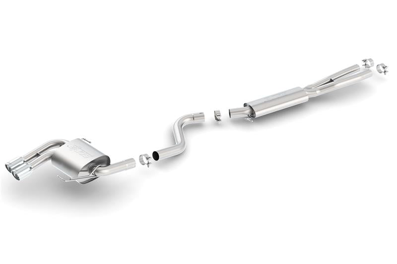 Borla 08-12 BMW 328i Sdm E90 2.0L RWD Dual Left Rear Exit Touring Cat-Back Exhaust - View 2 | Dirty Garage