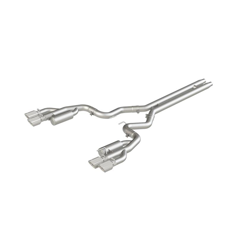 2018-2019 Mustang GT 5.0 3" Cat Back Quad Tip Race Version - View 3 | Dirty Garage