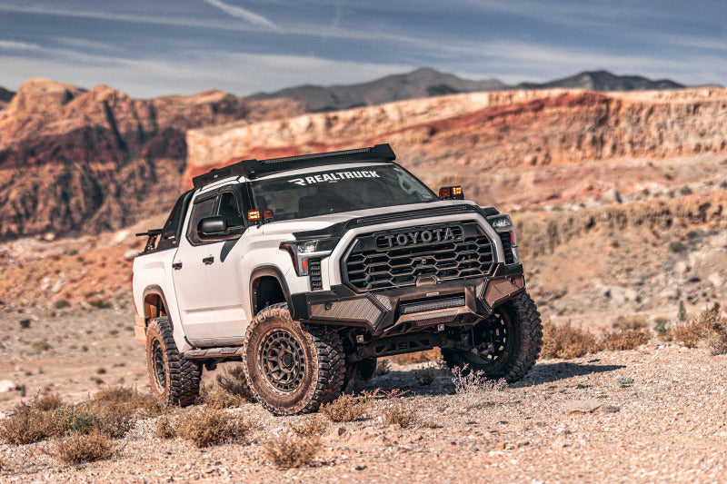 Go Rhino 22-23 Toyota Tundra CrewMax Ceros Low Profile Roof Rack - Tex. Blk - View 19 | Dirty Garage