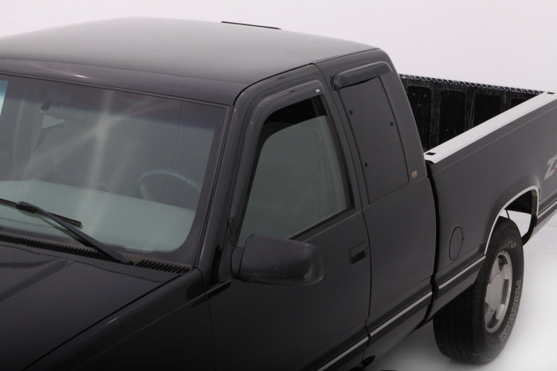 1988-1999 GM HD Ext Cab Ventvisor Outside Mount Window Deflectors Smoke 4-Piece | Dirty Garage