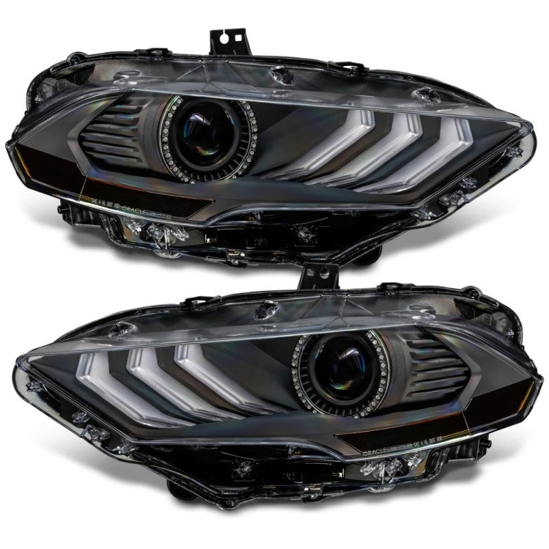 2018-2023 Mustang Dynamic ColorSHIFT LED Headlights Black Series - View 9 | Dirty Garage