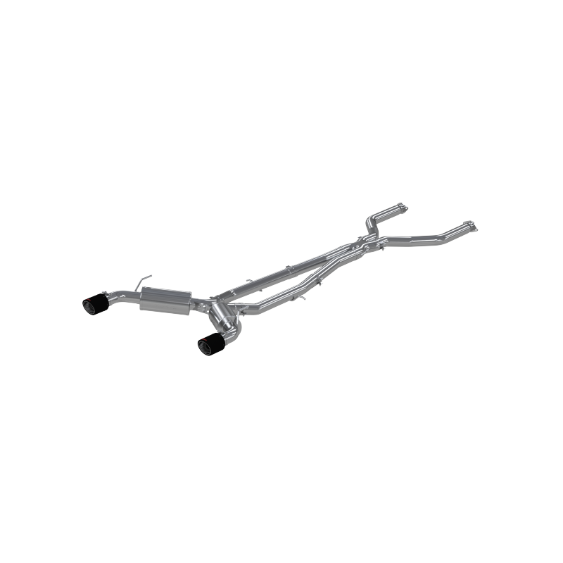 2016-2019 Infiniti Q50 3.0L 3" Cat Back w 4.5" OD Carbon Fiber Tips - View 3 | Dirty Garage