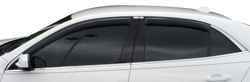 2013-2015 Malibu Ventvisor Outside Mount Window Deflectors Smoke 4-Piece - View 4 | Dirty Garage