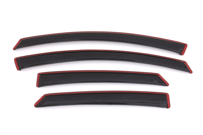 2013-2018 Fusion Ventvisor In-Channel Front and Rear Window Deflectors 4-Piece Smoke - View 11 | Dirty Garage