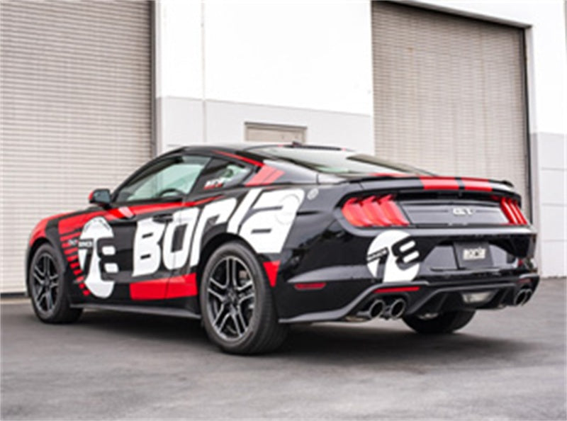 Borla 2018 Ford Mustang GT 5.0L AT/MT 2.5in S-Type Exhaust w/ Valves (Rear Section Only) - View 3 | Dirty Garage